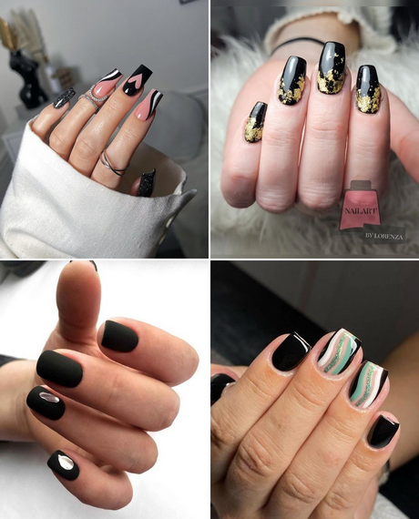 Black nail designs 2023