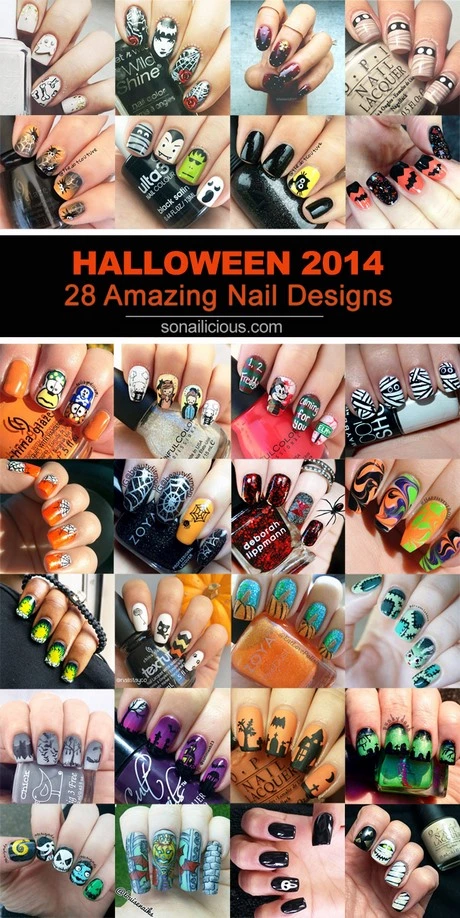 Easy nail art designs for halloween
