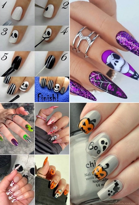 Halloween nail polish designs