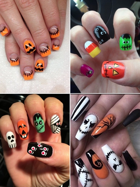 Easy cute halloween nail designs