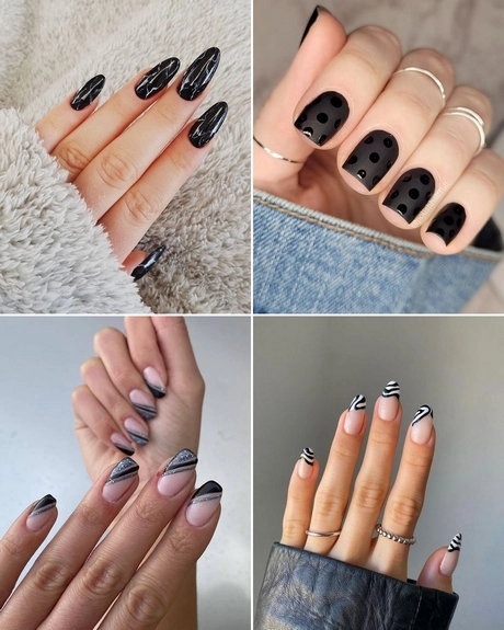 Cool black nail designs