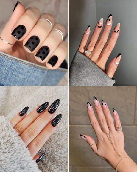 Black designs for nails