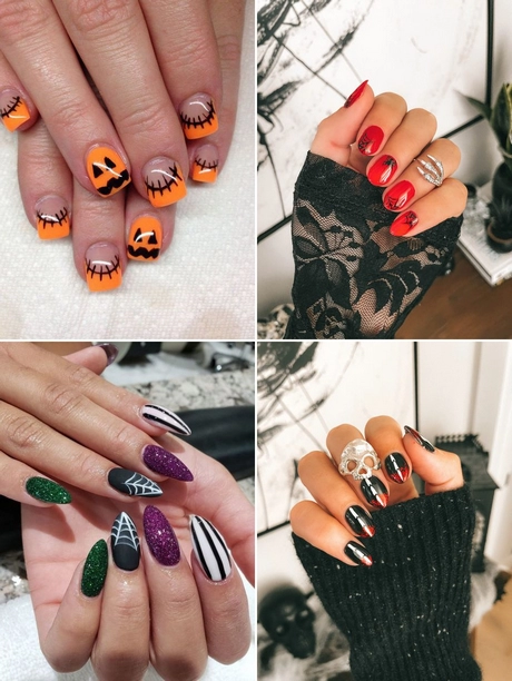 Gel nails halloween ideas