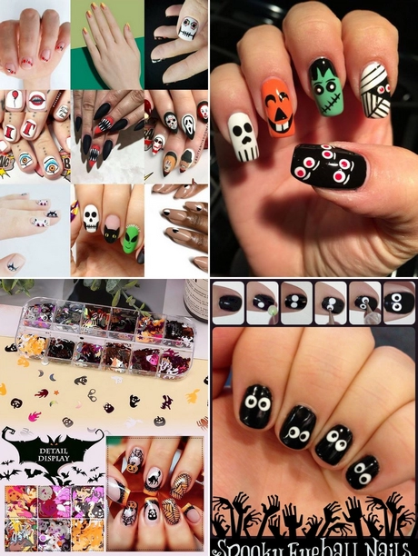 Halloween nail art for beginners