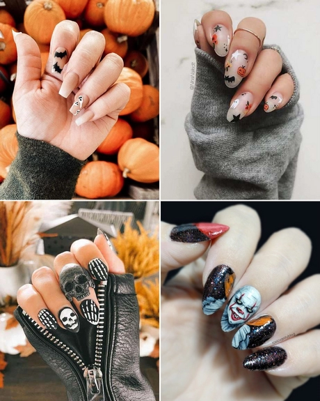 Halloween short nails