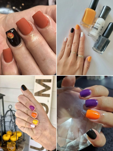 Halloween color nails