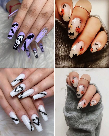 Halloween nails simple