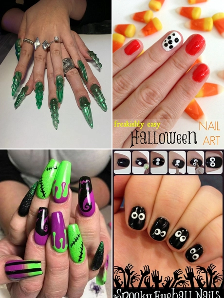 Halloween easy nails