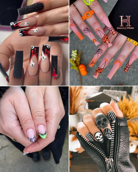 Halloween long nails