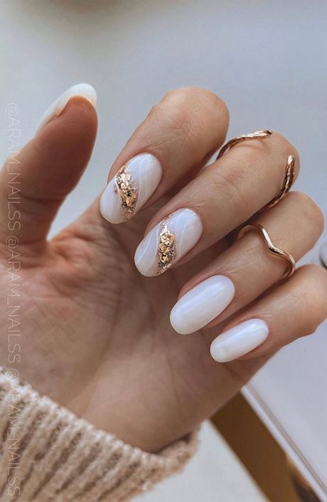 Cute white nail polish ideas