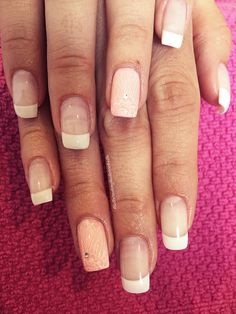 French manicure gel pink