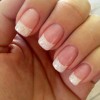 French manicure with acrylic nails