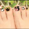 Toe nail art design pictures
