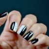 Black and white acrylic nail designs