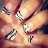 Zebra print nail designs