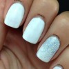 White nail Polish with designs
