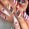 Artistic design of nails of Christmas