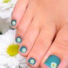 Pretty simple designs of toe nails