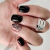Black nail art designs