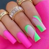 Pink summer nail designs