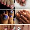 Summer toe nail art