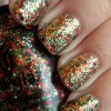 Christmas glitter nails