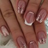 French glitter nails